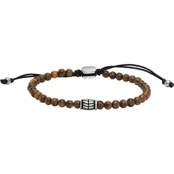 Fossil Armband Farbstein, Edelstahl braun Herren 