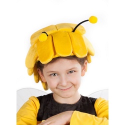Maskworld Kostüm Biene Maja Kopfbedeckung für Kinder, Für kleine Bienen mit Köpfchen – original lizenziert! gelb