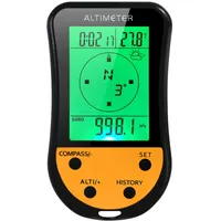 xisrens 8-in-1 Multifunktions-digitalhöhenmesser Mit Lcd-hintergrundbeleuchtung, Mini-höhenmesser, Barometer Kompass Thermometer, Wettervorhersage Und