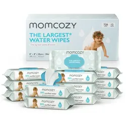 momcozy Feuchttücher, largest water wipes 720 Tücher (12 x 60 Stk)