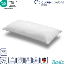 cloudcomfort Basic Mikrofaser Kopfkissen 40 x 80 cm Weiß