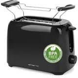 EMERIO TO-128676.3 Toaster BPA-frei, mit Brötchenaufsatz Schwarz