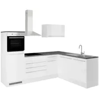 P & B Winkelküche L-Form 260 x 175 cm weiß
