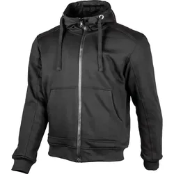 GMS-Moto Grizzly, Kapuzenjacke wasserdicht - Schwarz - 5XL
