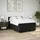 vidaXL Boxspringbett mit Matratze Schwarz 160x200 cm Stoff