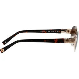 Brendel Eyewear Sonnenbrille BRENDEL EYEWEAR "Modell 905066", Damen, gold, metallic, Sonnenbrillen Sonnenbrille, Form Oval, Logoschriftzug auf Bügel, Metallfassung