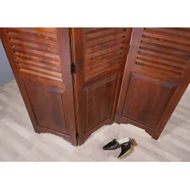 Massivmoebel24 Trennwand Akazie 141x3x175 nougat lackiert Oxford #520