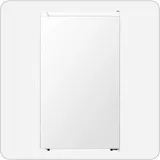PKM KS93 Vollraum-Kühlschrank, 44,8 cm breit, 94 Liter, 39 dB(A), regelbares Thermostat, wechselbarer Türanschlag, 3 Türablagen, Eierablagen, weiß