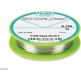 Felder Löttechnik ISO-Core Clear SAC305 Lötzinn Spule Sn96,5Ag3Cu0,5 0.100kg 0.5mm