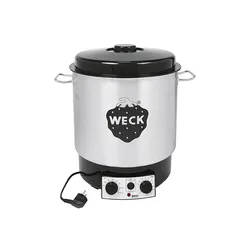 WECK Einkochautomat 29 Liter Ø35cm Edelstahl mit Uhr