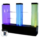 Xlmoebel Regal Wasserwand LED-Säule mit Regal und Vitrine, Hergestellt in Europa weiß