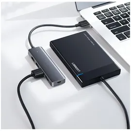 UGREEN Hub Adapter 4-in-1 USB-C auf 4× USB 3.0 + USB-C Grau (64266)
