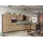 kochstation Winkelküche L-Form 490 x 153 cm beige