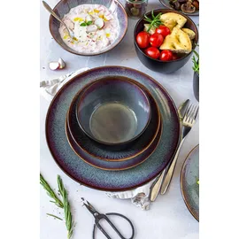 Mäser Dessertteller 20 cm blau/braun/grün/schwarz 4er Set