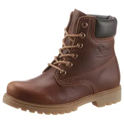 Schnürboots, mit weich gepolstertem Schaftrand, Gr. 38, kastanie-used, , 65394158-38