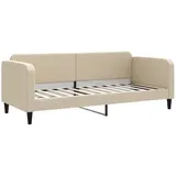 vidaXL Tagesbett Creme 80x200 cm Stoff1842566