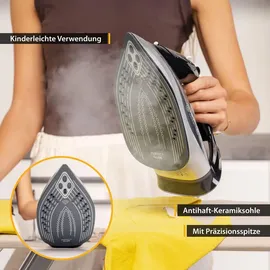 First Austria Dampfbügeleisen 2290-2720W schwarz