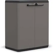 KETER Aufbewahrungsschrank 39 x 68 x 83 cm Dunkelgrau/Schwarz/Grau
