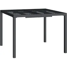 vidaXL Gartentisch Anthrazit 100x100x72 cm Stahl