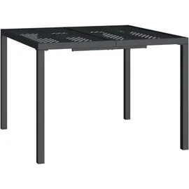 vidaXL Gartentisch Anthrazit 100x100x72 cm Stahl