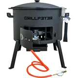 Grillpeter Utschak Nurlan Ø50 Set Kazan 22L schwarz