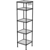 Songmics Standregal 30 x 30 x 123,5 cm Schwarz