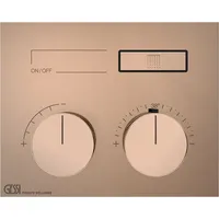 GESSI Hi-Fi Unterputz-Thermostat für 1 Verbraucher - Kupfer