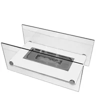 PURLINE Bio-Tischkamin mit gehärtetem Glas ONIROS W