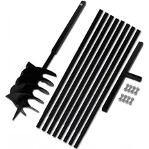 vidaXL Hand-Erdbohrer mit Griff 200 mm