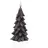 MARELIDA LED-Kerze Tannenbaum 16 cm grau