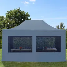 TOOLPORT Faltpavillon 3 x 4,5 m inkl. Seitenteile dunkelgrau 582597