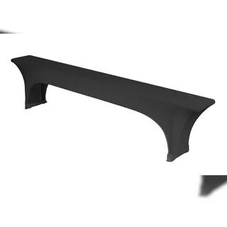TexDeko TexDeko® Stretch Bierbankhussen für Bierzeltgarnitur 220cm (nur Bank) Husse für Bierbank) strapazierfähig bügelfrei Anthrazit