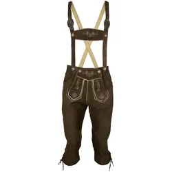 Trachtenhose JCC "FRANZBERG", Herren, Gr. 50, Normalgrößen, braun, 100% Schweineleder, Hosen