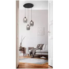 Fabas Luce Infinity 3-flg. 60 W rund grau transparent