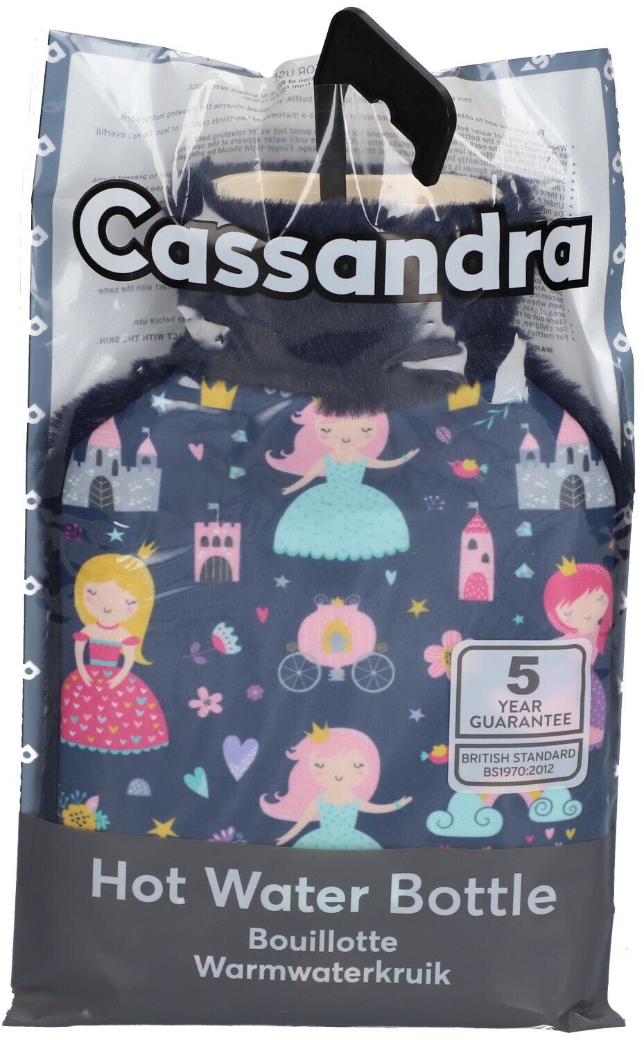 Cassandra Bouillotte Housse Super soft Princesses Enfants 1,8L 1 pc(s) Bouillotte