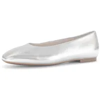 Gabor Ballerinas, für Damen, silber, Gr. 40 EU /