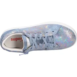 superfit Mädchen Stella Sneaker, Blau Silber 8000, 28 EU Weit