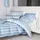 JANINE Interlock Jersey Gestreift Perlblau 40 x 80 cm