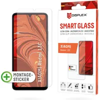 Displex Smart Glass (9H) für Xiaomi Redmi 13C, Montagesticker,