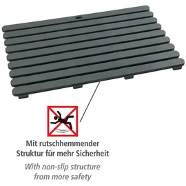 Wenko Badematte Indoor & Outdoor Grau 80 x 50 cm