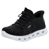 Rieker sport Slip-On Sneaker, Freizeitsneaker, Schlupfschuh in Leo-Optik, mit