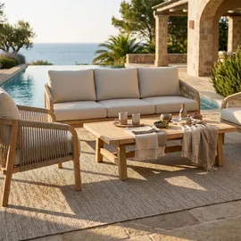 Idimex Sanya Gartenlounge 4-tlg. Natur/Beige