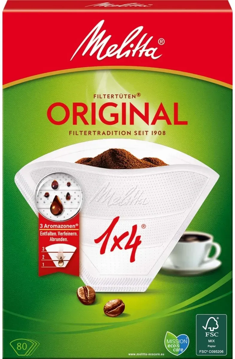 Melitta SDA Filtertüten 1x4/80 ws Aroma VE80