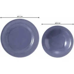 Seltmann Weiden Beat Color Glaze Tafelservice 12-teilig Fliederblau - DS