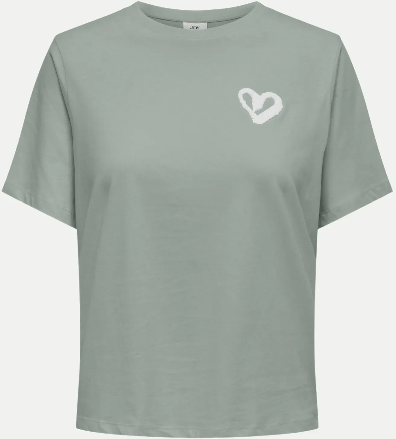 T-shirt mit Herzprint Grün S