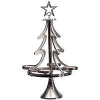 My Home »Tannenbaum, Weihnachtsdeko«, (1 St.), Kerzenständer aus Aluminium, Höhe 99 cm, silberfarben