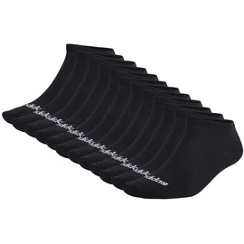 adidas Socken Unisex 12er Pack-Thin Linear Low-Cut, schwarz 43-45