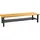 Proregal Garderobenbank 200 x 42 x 40 cm Schwarz / Schwarz