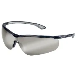 uvex sportstyle Schutzbrille, Silberspiegel, beschlagfrei 9193885 , Farbe: schwarz / grau