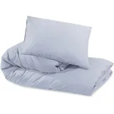 vidaXL Bettwäsche-Set Grau 200 x 220 cm